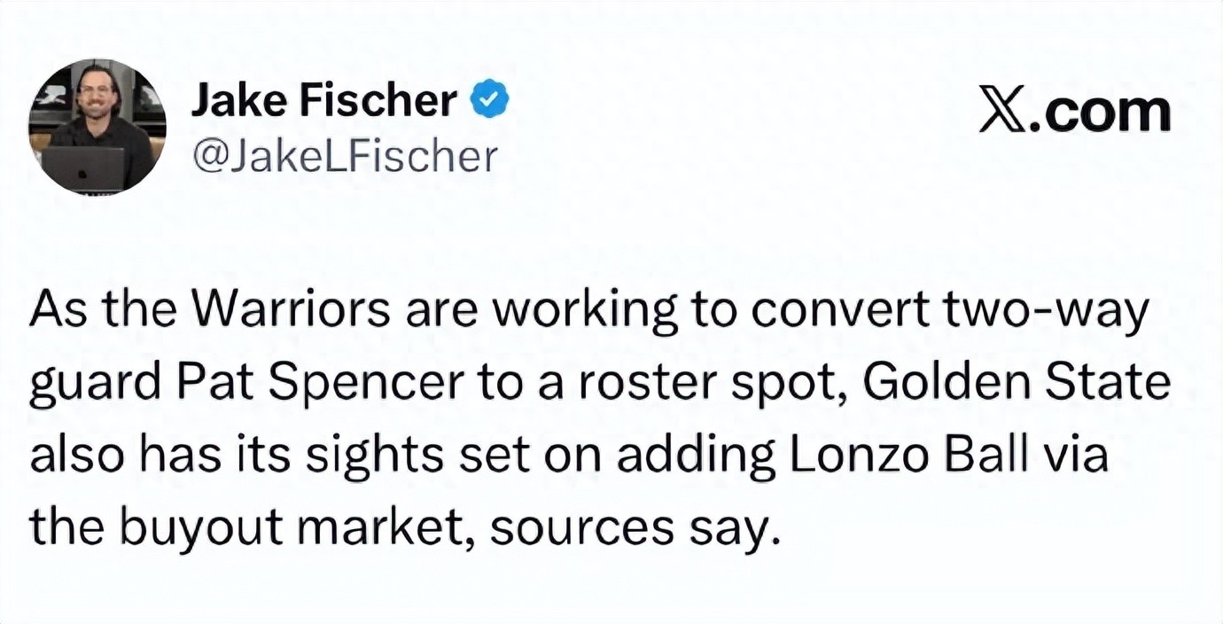 来了来了!传出勇士有意签约!你好,NBA榜眼秀!