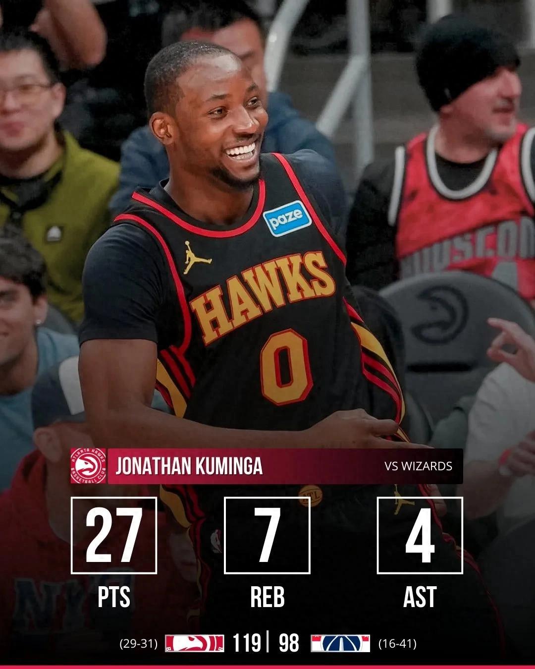 12投9中！库明加首秀堪称神级！感谢你，勇士！