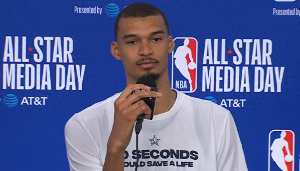 文班亚马:詹姆斯退役那天我不会流泪,马刺队友们还没准备好去少林寺