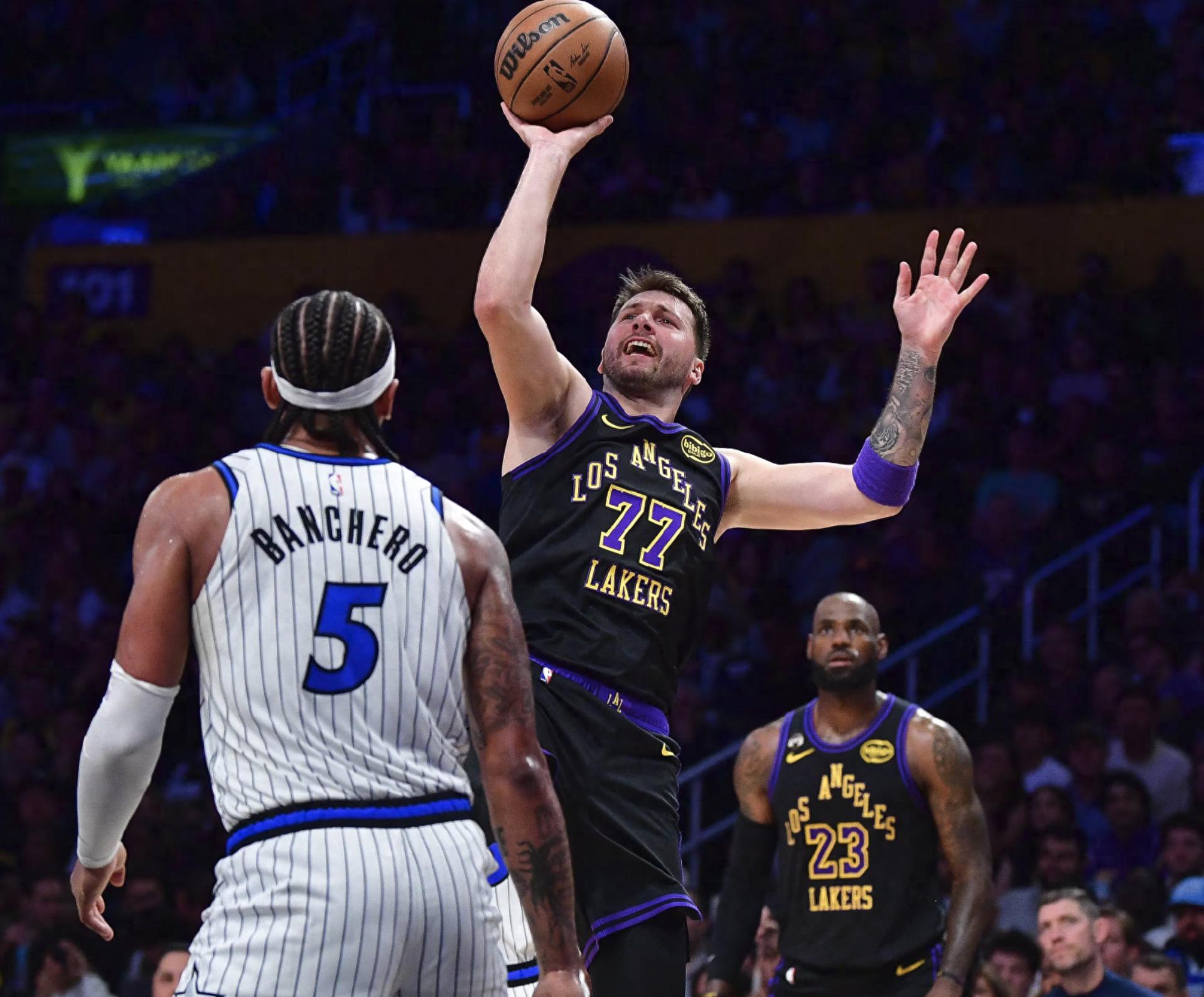 东契奇的球权使用率达到了职业生涯新高！而詹姆斯的球权则降到了湖人生涯最低水平