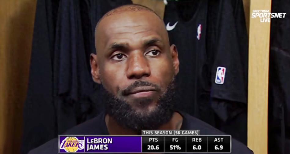 詹姆斯表示：东契奇受伤后我可能需要调整角色定位，唯一明确的是我们已无需参加附加赛。