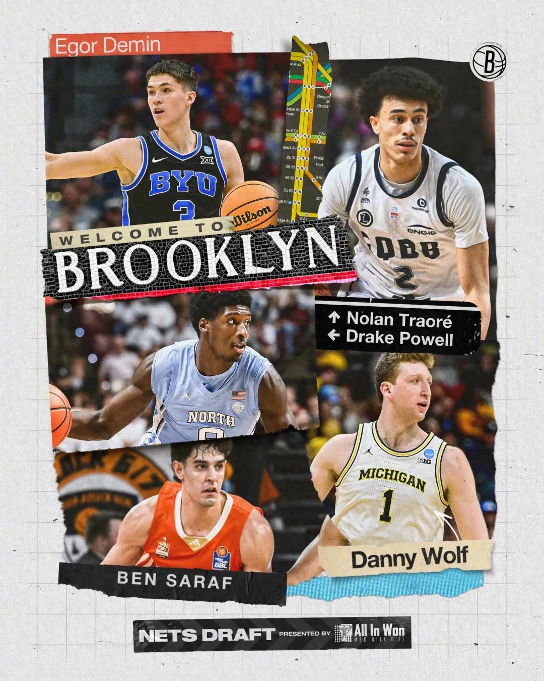 篮网一次性挑选的五位首轮新秀，如今状况如何？