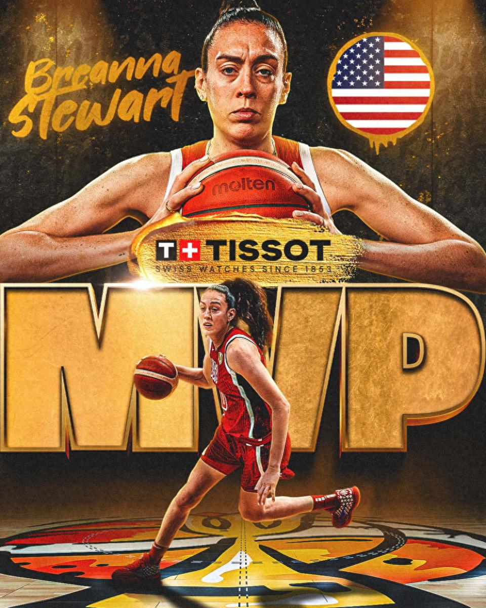 女篮世界杯奖项揭晓:斯图尔特获MVP,加比当选最佳防守球员,韩旭入选最佳阵容二队