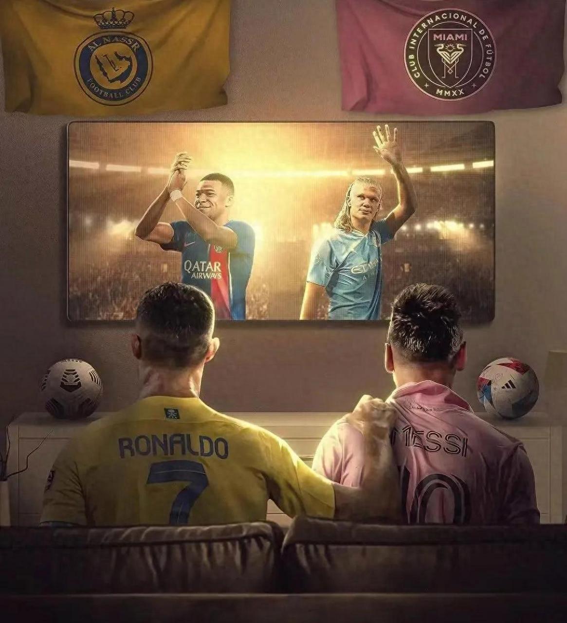 湖人队球星将足球界五位巨星与NBA球星进行匹配：梅西对应乔丹，C罗对应詹姆斯