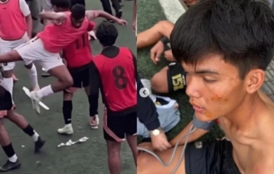印尼年轻球员施展功夫重击对手，面临严厉处罚