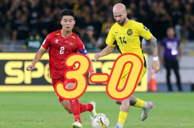 马来西亚媒体认输，接受以0-3判负于越南