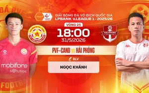今天18点，V-League第25轮，PVF-CAND对阵海防的足球比赛直播链接