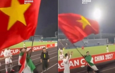 东南亚媒体因巴勒斯坦球员挥舞越南国旗而轰动