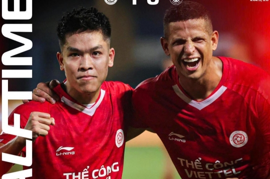 越南电信体工队击败河内队，跃居V联赛积分榜第二位