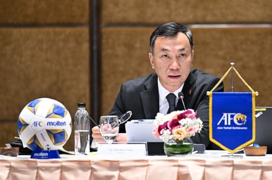 越南足球协会高层现身2026亚洲杯决赛现场