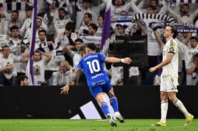 皇马意外负于赫塔菲，争冠之路遭遇重挫