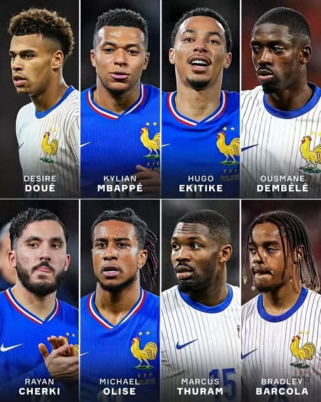 最豪华锋线阵容！法国主力进攻三人组身价高达4.4亿欧元 锋线三套组合配置 价值9000万欧元的球员仅能担任替补