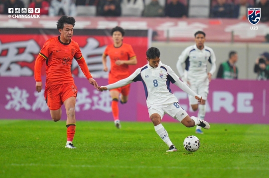 泰国U23队在首战中错失战胜中国队的胜利