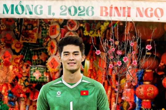 FIFA写诗，选用中坚的照片为越南足球送上新年祝福