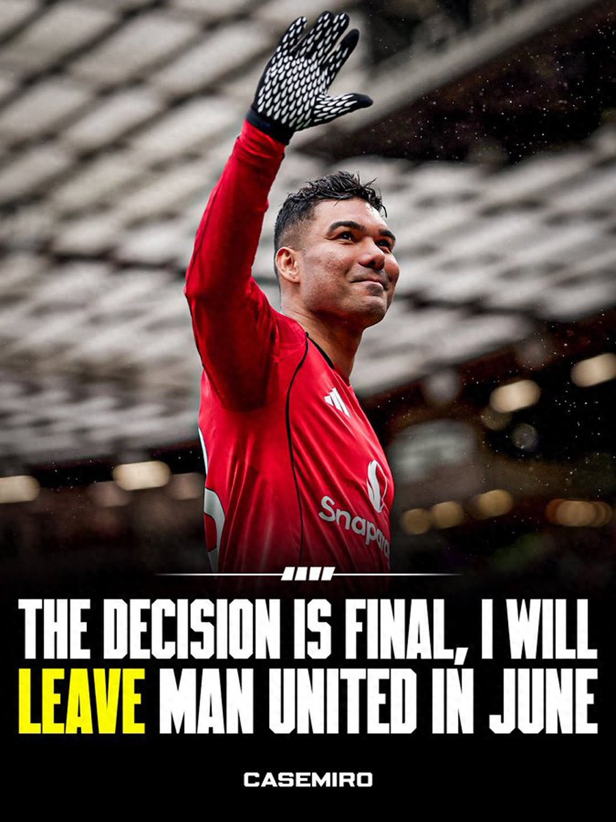 卡塞米罗告别曼联的日期正式公布！首个官方邀约浮出水面，他将前往贝克汉姆麾下与梅西并肩作战