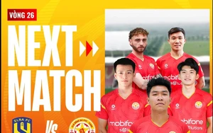 观看Sông Lam Nghệ An对阵PVF-CAND的足球直播链接，时间18:00，V.League第26轮