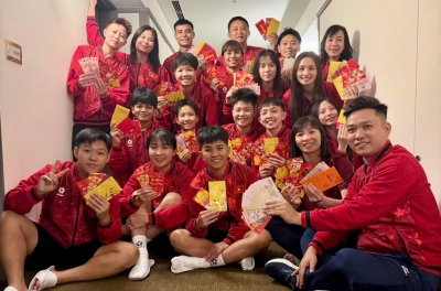 越南女子室内五人足球队不得不在异乡过春节