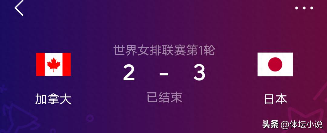 日本女排表现十分强劲！3-2力克加拿大豪取四连胜，世联赛排名升至第二，领先中国女排