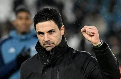 主教练阿尔特塔表示：“阿森纳有能力与欧洲顶级强队同场竞技。”