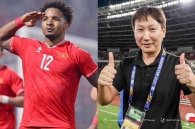 阮春山在对阵马来西亚前夕向金相植教练传递积极信号