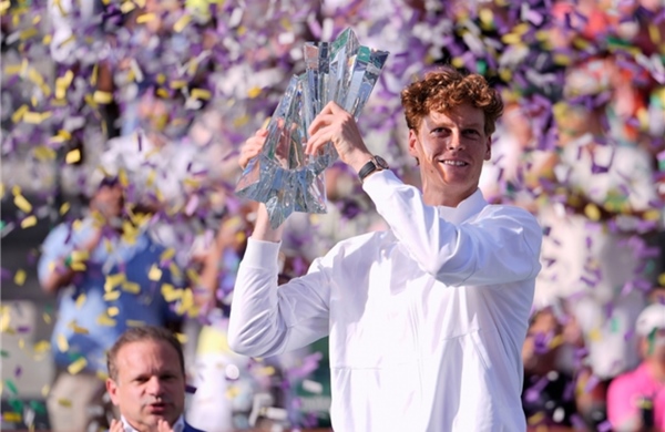 辛纳首次夺得印第安维尔斯大师赛冠军