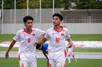 日本媒体在泰国U23队正式晋级2026年亚运会八强时，也提及了越南U23队。