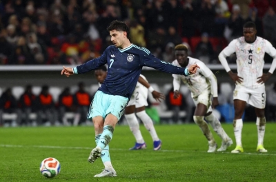 凯·哈弗茨破门得分，德国队于终场前惊险战胜加纳