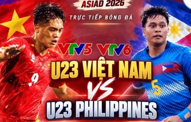 VTV5 VTV6 直播 亚运会足球 今天 9月18日:U23越南 vs U23菲律宾