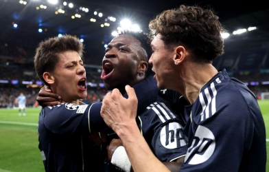 维尼修斯引发曼城愤怒，因其争议性庆祝动作