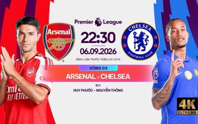 今晚22:30英超第3轮阿森纳vs切尔西直播链接