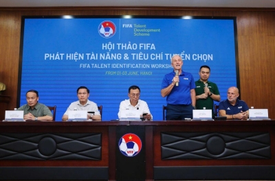 越南足协与FIFA携手合作，进一步提升青少年培训工作水平。