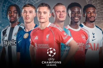 英格兰有3支球队在欧冠淘汰赛中占据极大优势