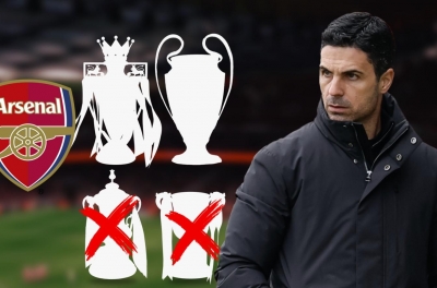 阿森纳在四分之一决赛被淘汰后遭受沉重打击