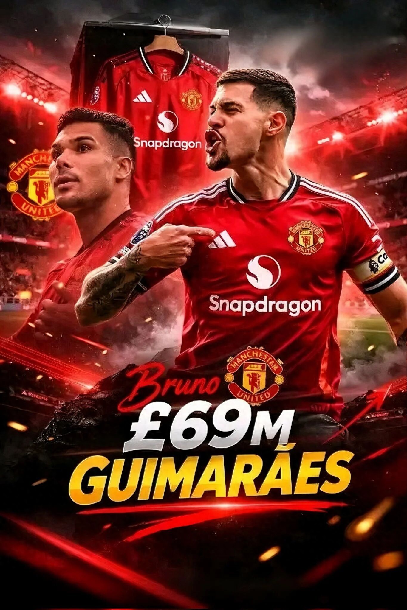 曼联正与纽卡斯尔队长进行磋商，6900万英镑即可购入，性价比远超托纳利。