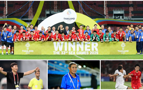 越南足球荣获文化体育旅游部部长颁发的四项奖状