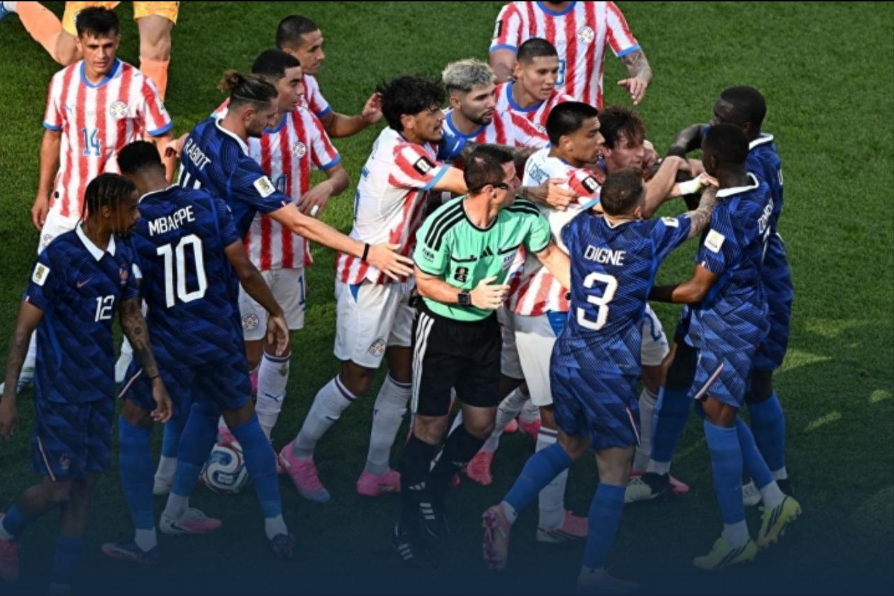 姆巴佩点球绝杀!法国1-0小胜巴拉圭,这种“肮脏”踢法真该让马宁来整治