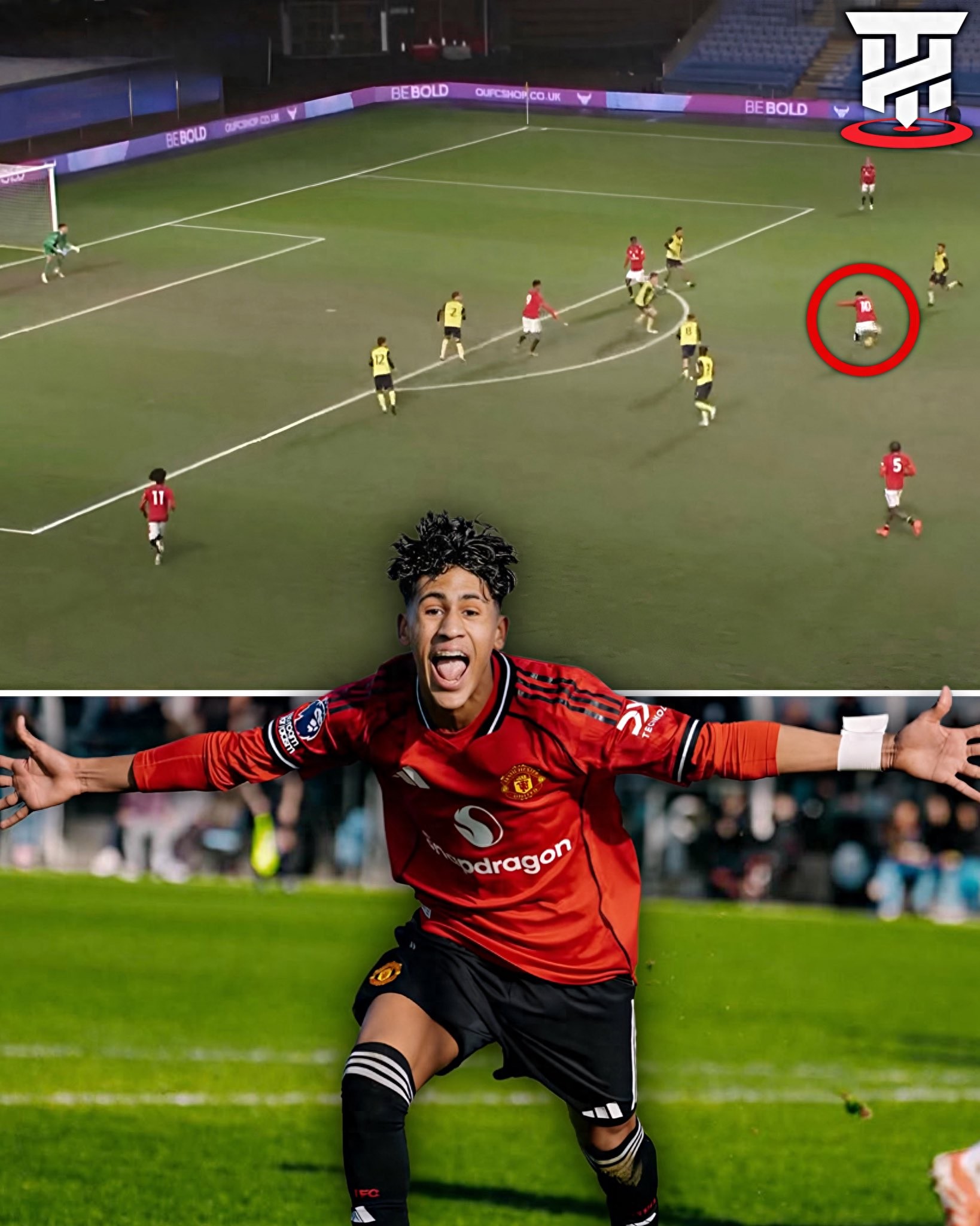 曼联的小梅西在洗清冤屈后首次首发并破门,助力球队晋级八强!卡里克驱车260公里前来观赛