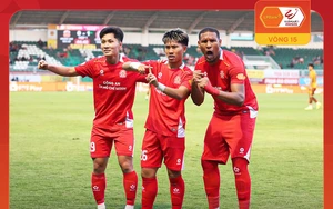 20岁越南裔球员在V联赛中攻入钟坚的球门