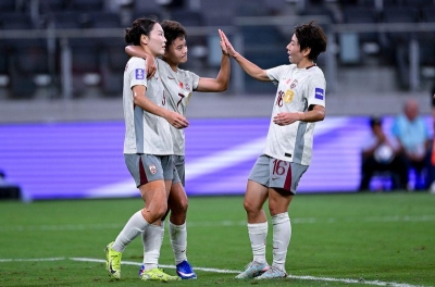 中国女足在亚洲杯首战轻松告捷